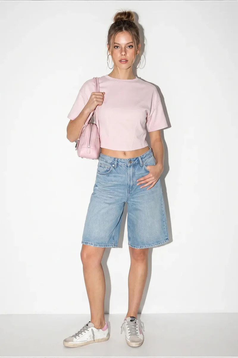 بيانكو لوتشي LUCCI Cotton Blouse With Elastane