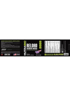 NutraBio NutraBio Reload - Powerful Muscular Recovery Formula - Post-Workout Supplement - 3G Creatine - 8G BCAAs - 5G Glutamine - 30 Servings, Grape Berry Crush  - Image 3