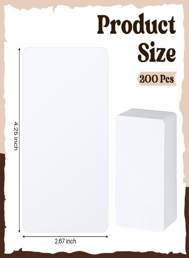 Zomiboo 200 Pieces Tall Trading Card Dividers Plastic,White - Image 2