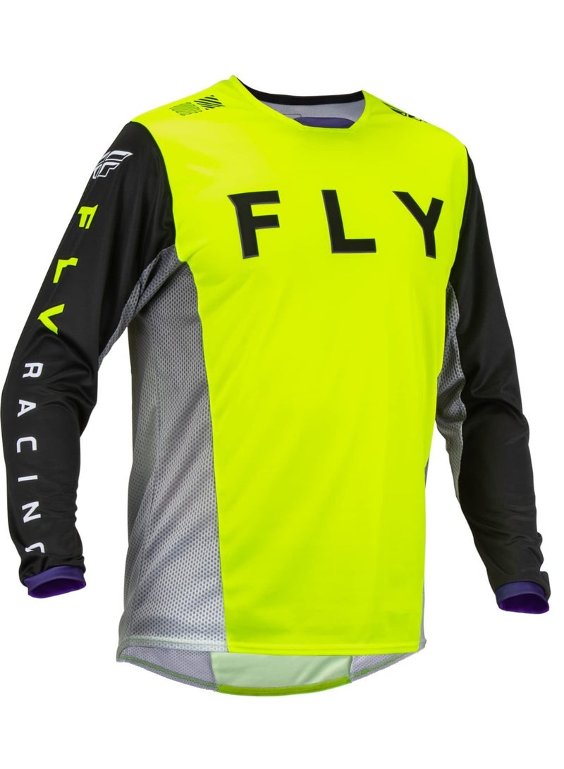 Fly Neon Yellow Off-Road Riding Jersey - Breathable Mesh Racing Top size XL