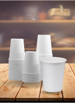 SPARK IT HOME Spark It Home Disposable Bagasse, Eco-friendly, Biodegradable Cups, Everyday Tableware, Heavy Duty Microwaveable Hot or Cold Use, White 8 Ounce, 50 Pieces  - Image 2