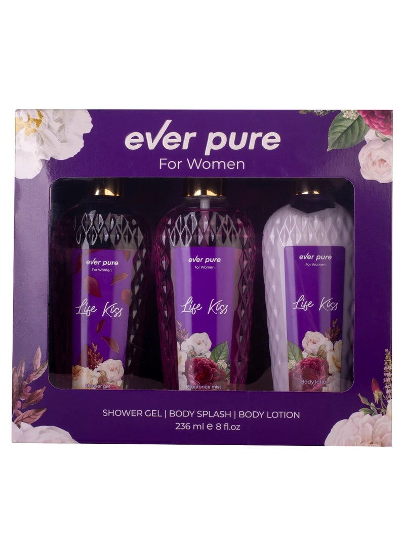Ever Pure life kiss for women gift set