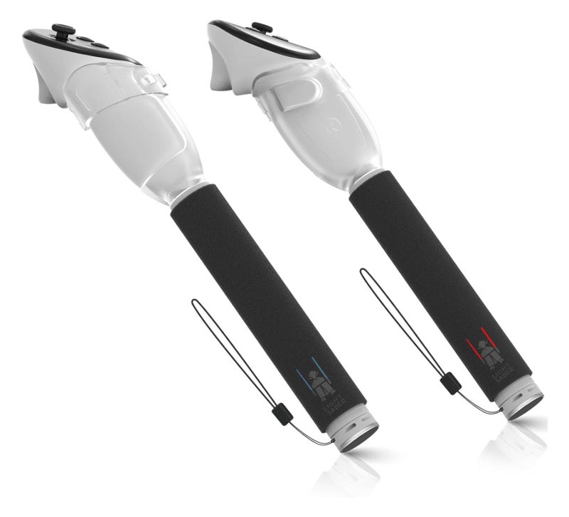 RCstyle Hibloks 3 in 1 Handle Attachments Fit for Meta Quest 3S/Quest 3 Controller,VR Gorilla Tag Long Arms Grips for Meta Quest 3 Accessories,Beat Saber/Baseball/Golf Club,Enhance More Gaming Experiences - Image 1