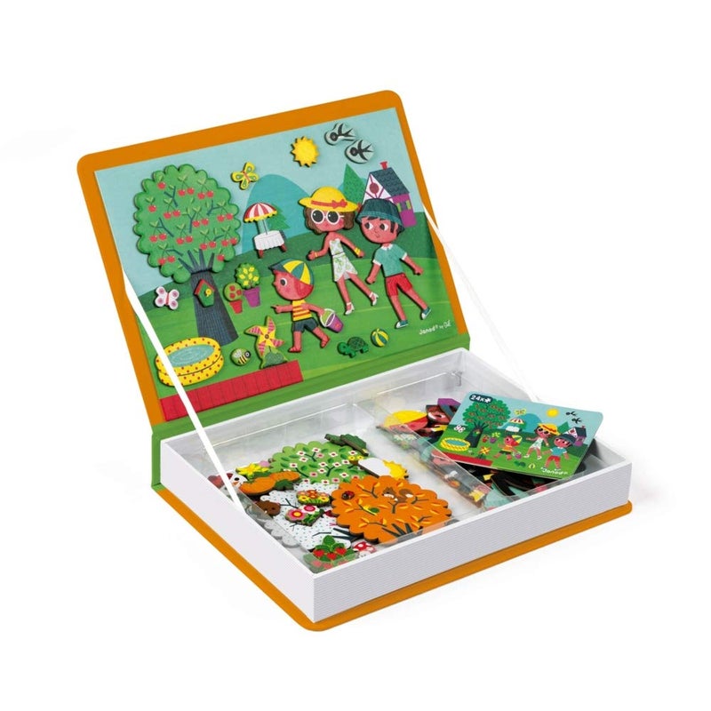 Janod MagnetiBook 120 pc Magnetic 4 Seasons Game - Travel/Storage Case Included - Ages 3+ - J02721 - Image 2