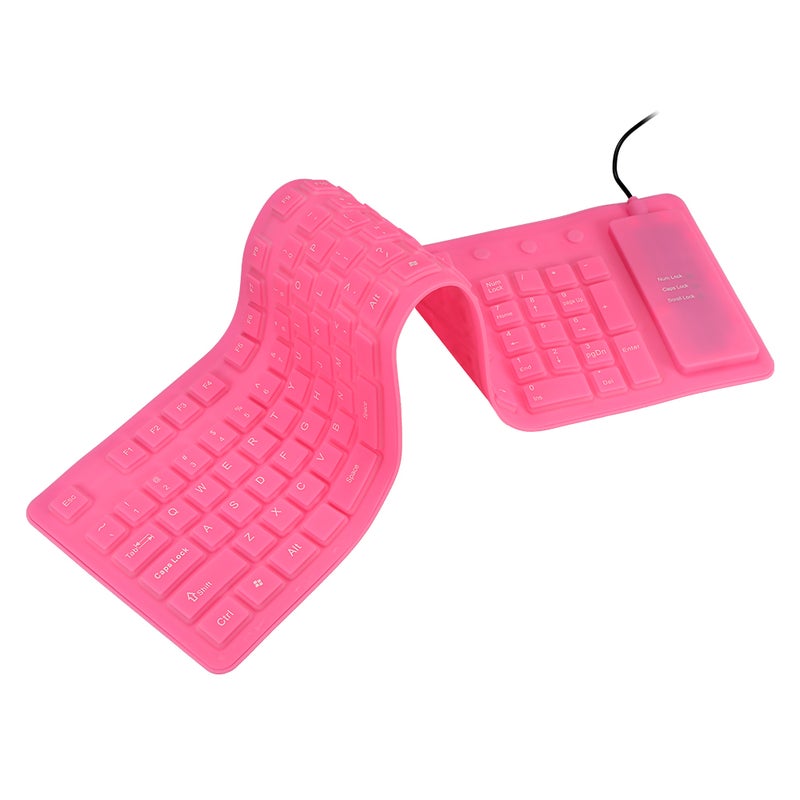 108 Keys USB Silicone Flexible Foldable Keyboard Waterproof USB Silent Keys For Laptop Desktop Keyboard - Image 5