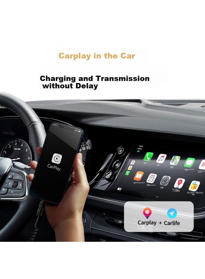 Jowoye W Xiaomi Super Fast Charge Huawei Car Screen Projection Carplay Phone Data Cable For Apple Computer Itools Android Audi Volkswagen Spring Telescopic Cable - Image 3