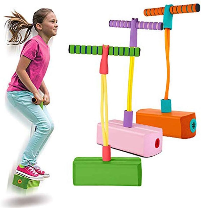 FOREVIVE Foam Pogo Jumper Kids Bouncing Toys Safe Bounce for Children's Entertainment Funny Sound Durable Foam and Bungee Jumper Suitable for Gifts for Boys and Girls Over 3 Years Old - Image 4
