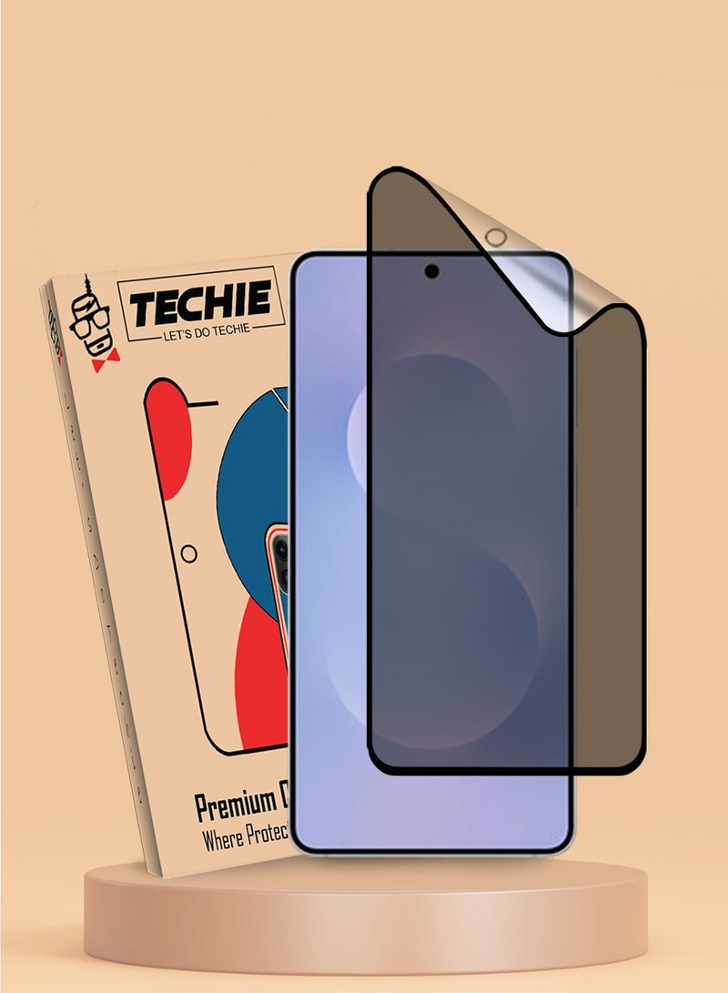 Techie Samsung Galaxy S25 Edge Privacy Screen Protector - Full Cover Matte Ceramic Privacy Screen Protector, Explosion Proof, Anti Bubble Anti-Fingerprint Easy Installation - Image 1