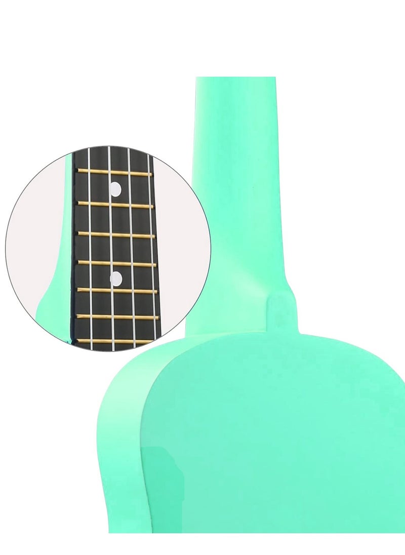 Mike Music - Soprano Ukulele for Kids Adults 21 inch Ukuleles for Beginners Ukalelee Uke Hawaii Mini Guitar for Kids Beginners Students Small Guitar Ukulele with Gig Bag, 1 Spare String and Pick-Green - Image 1