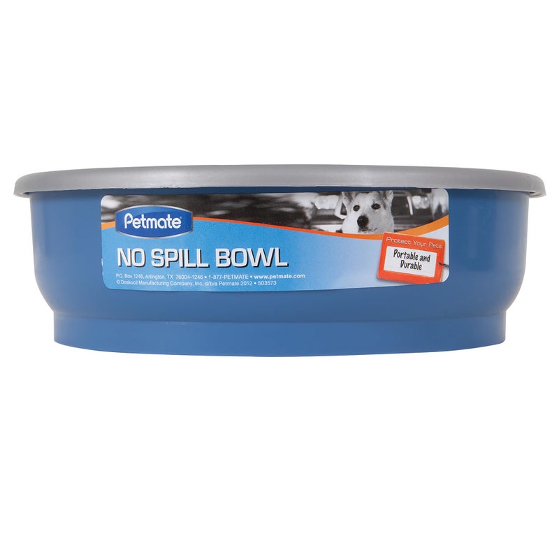 Petmate No Spill Bowl,Blue - Image 1