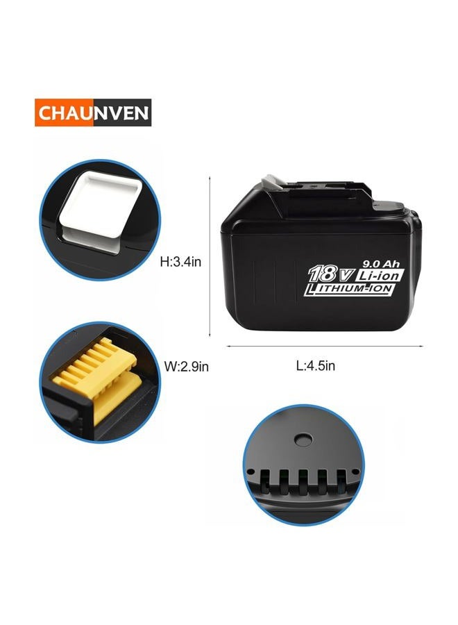 CHAUNVEN بطارية بديلة بسعة 9.0Ah لبطارية ماكيتا 18 فولت متوافقة مع بطاريات 18 فولت BL1890B BL1860B BL1850B BL1840B BL1830B BL1815 - Image 4