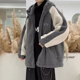 Winter Wool Hooded Parka Mens Oversized Warm Dark gray - pzsku/Z517A43AFBA5F632BA927Z/45/1746227167/c5b26cbb-7c68-4cab-af97-43a84def2f9f