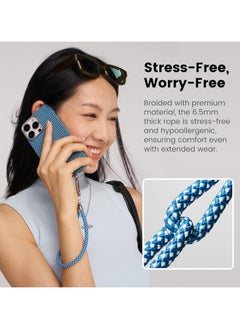 PITAKA pitaka Phone Lanyard, Adjustable Phone Strap with 3 Wearing Styles, Multifuctional Phone Strap Crossbody, Phone Wrist Strap, and Phone Neck Lanyard Compatible with iPhone 16 Pro Max - Black  - Image 3