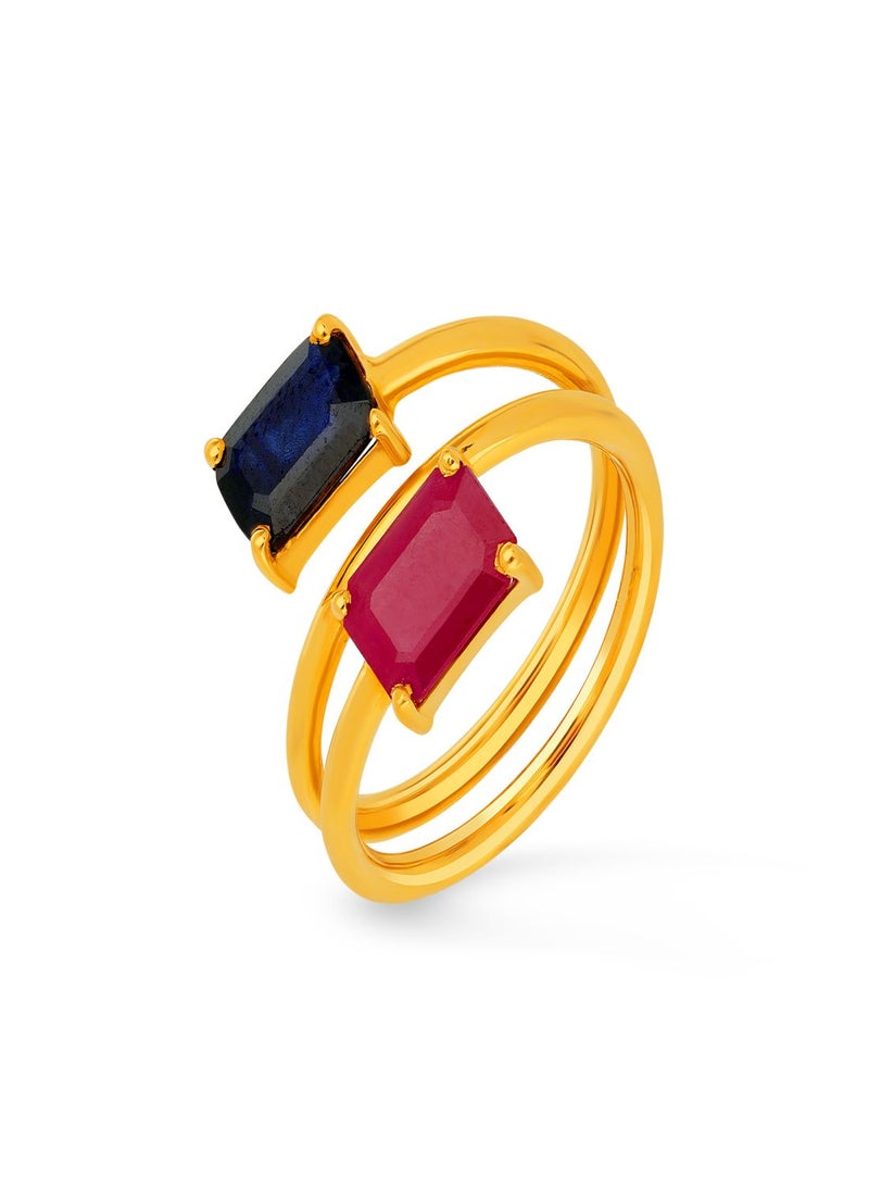 Malabar Gold and Diamonds 22 Carat 916 Purity Precia Gemstone Ring PRGGEN422RN1 for Women  - Image 1