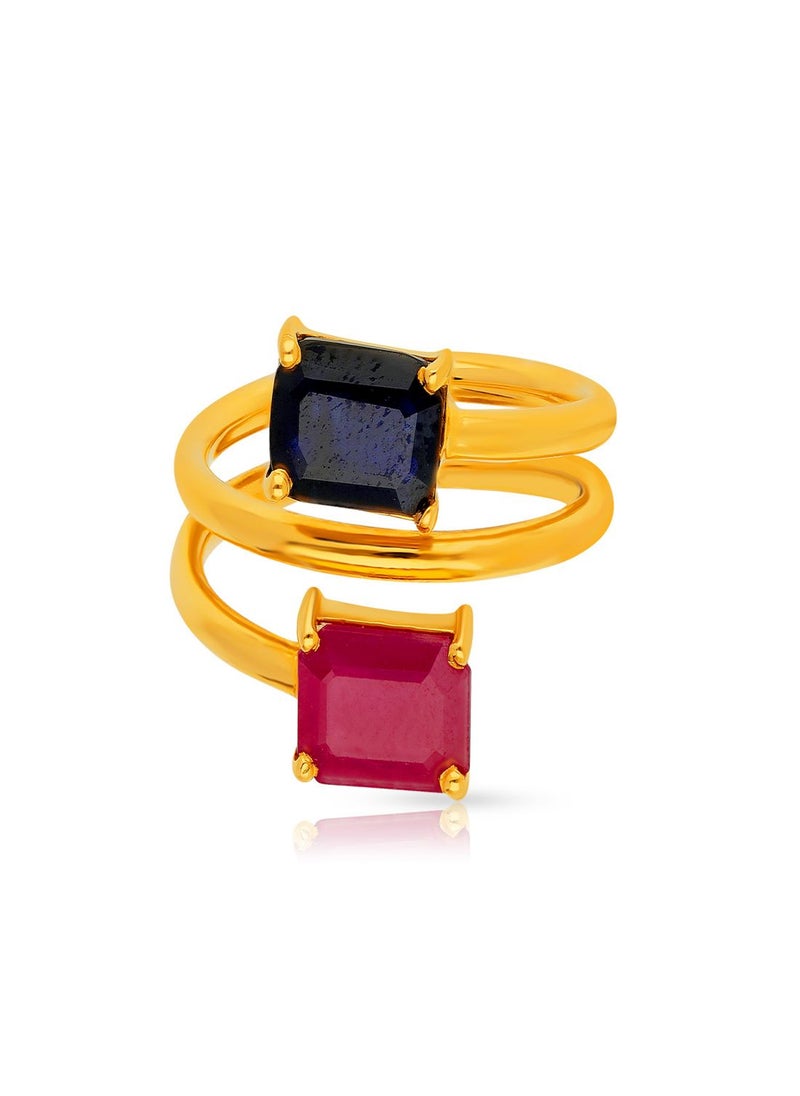 Malabar Gold and Diamonds 22 Carat 916 Purity Precia Gemstone Ring PRGGEN422RN1 for Women  - Image 2