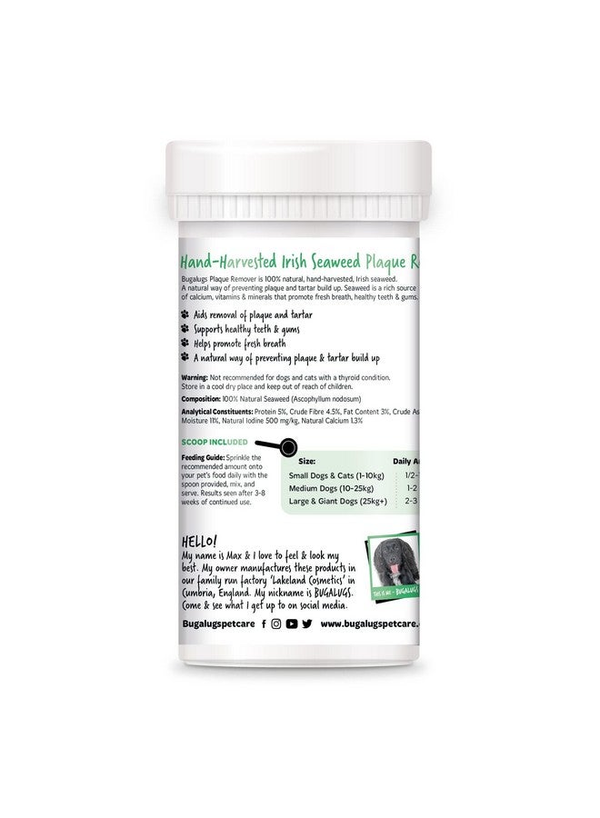 بوجالوجز مزيل البلاك من بوغالوغز لأسنان الكلاب ورائحة الفم الكريهة، طبيعي ١٠٠٪ | يزيل البلاك بدون فرشاة أسنان أو معجون أسنان للكلاب | يزيل رائحة الفم الكريهة والبلاك للكلاب والقطط (للكلاب ٧٠ غرامًا) - Image 2