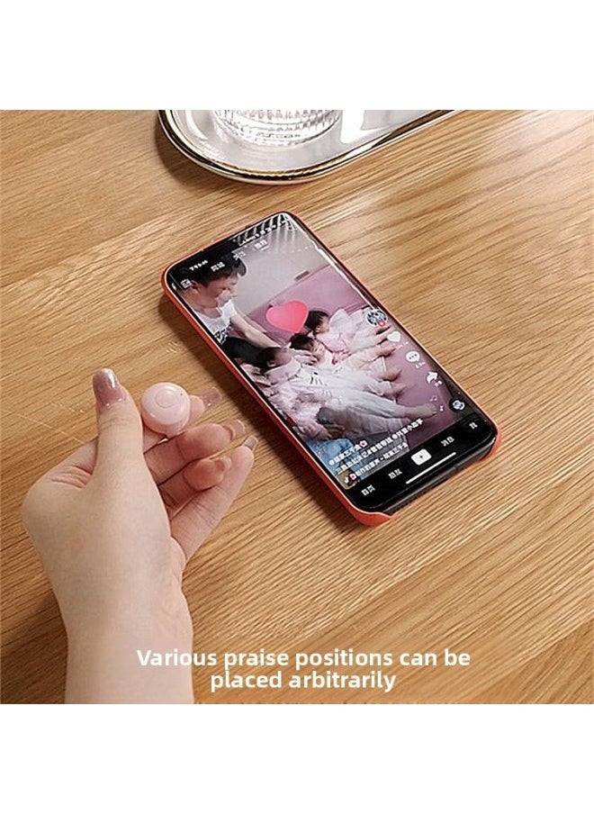 Bluetooth Fingertip Video Controller Trembles Fast Hand Short Video Page Turning Browser Mobile Phone Remote Control Ring Controller-Color:Yellow (single Button) - Image 2