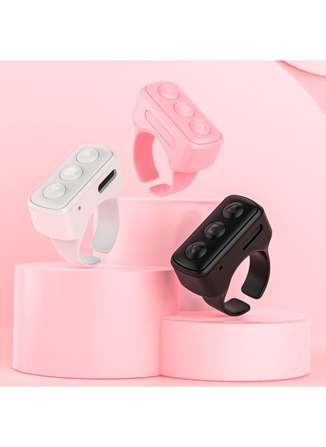 Bluetooth Fingertip Video Controller Trembles Fast Hand Short Video Page Turning Browser Mobile Phone Remote Control Ring Controller-Color:Yellow (single Button) - Image 4
