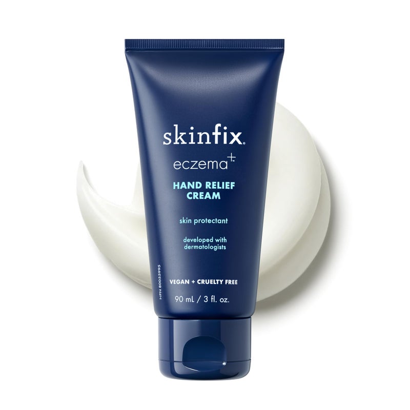 Skinfix Hand Relief Cream - 3 fl oz - Reduces Visible Redness, Stinging & Cracking for Dry, Sensitive Skin - Accepted by the National Eczema Association - Fragrance Free - Vegan, Cruelty Free - Image 1