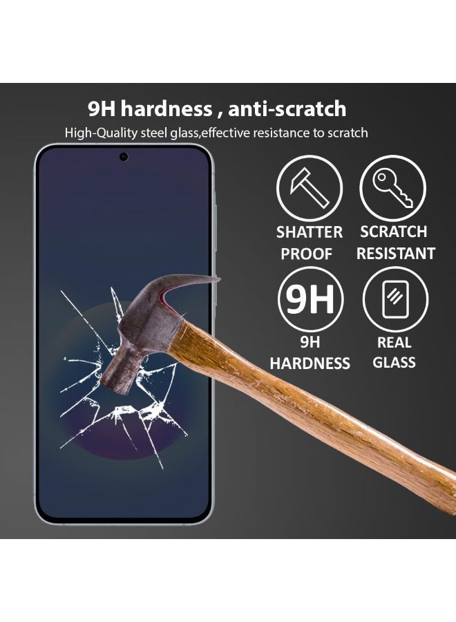 Privacy Screen protector for Samsung Galaxy A57 / Samsung Galaxy A37 / Galaxy S25 FE Screen Protector Tempered Glass [Anti-Glare][HD Full Coverage][Scratch Resistant][9H Hardness] - Image 4