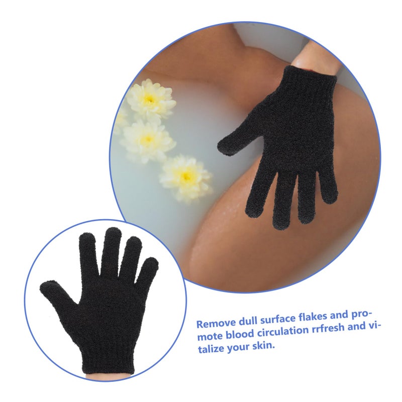 Exfoliating Gloves 10 Pack Five Finger Body Scrubber For Deep Skin Cleaning - Image 4