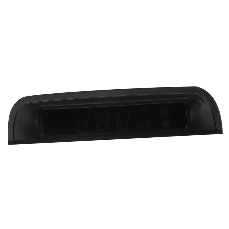 High Accuracy Sun Powered Car Clock Thermometer With Night Light LCD Display Dashboard - Image 2