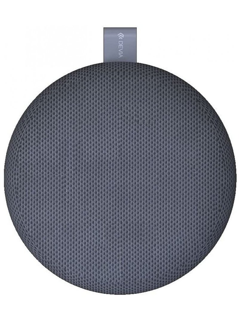 ديفيا Kin tone Series مكبر صوت قماشي اسود تصميم دائري بمظهر عصري - Image 1