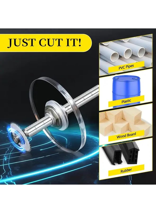 5Pcs PVC Pipe Cutter Set With Adjustable Depth Gauge 3 15 Inch Scale High Speed Steel Blades - Image 3