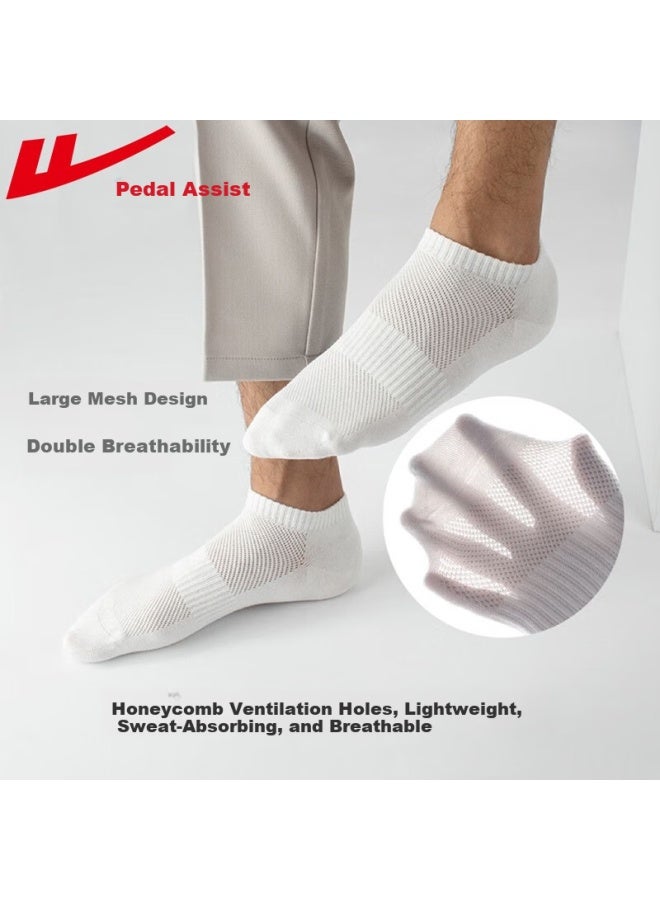 Pull Back Huili Socks, Summer Men's Breathable Mesh Socks, Odor-resistant Socks For Men, Sweat-absorbing Antibacterial Wear-resistant Boat Socks For Men, Thin Summer Style - Image 4