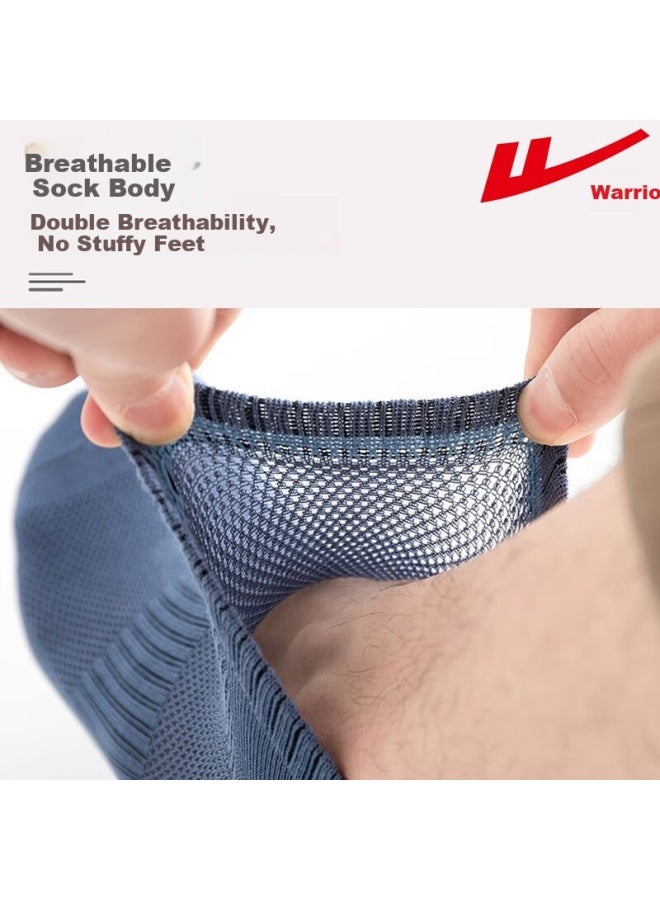 Pull Back Huili Socks, Summer Men's Breathable Mesh Socks, Odor-resistant Socks For Men, Sweat-absorbing Antibacterial Wear-resistant Boat Socks For Men, Thin Summer Style - Image 5