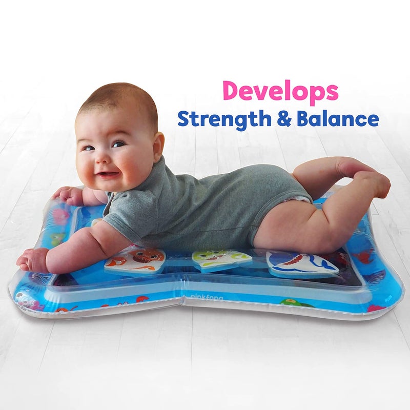 WowWee Baby Shark Tummy Time Water Filled Play Mat - Infant Toys to Help Learn How to Crawl - Baby Shark Official - Image 4