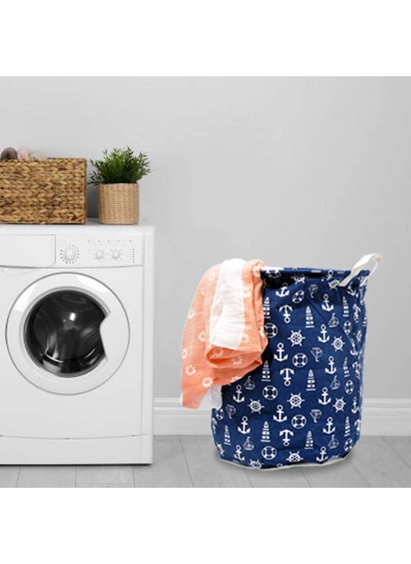 EZ Life - EZ Life Blue & White - Sea, Sun & Fun - Laundry Basket/Kids Toys Basket (35 x 45 cms) - 1 Pc - Image 1