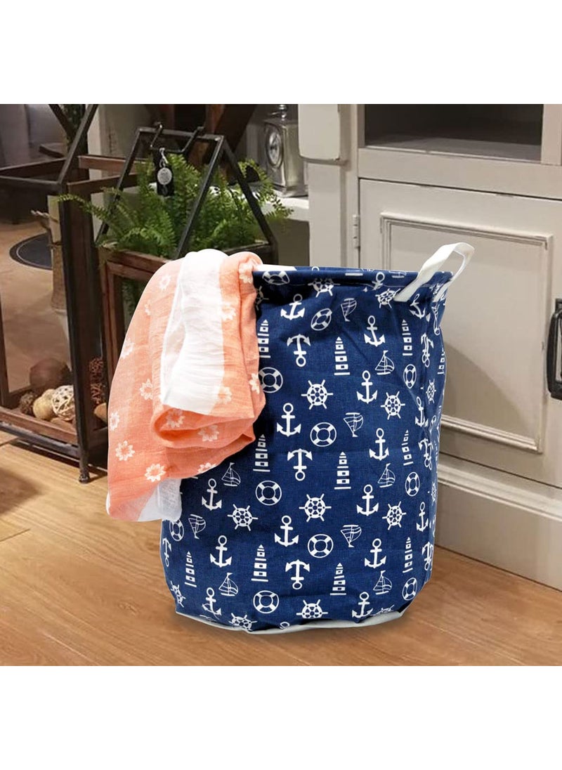 EZ Life - EZ Life Blue & White - Sea, Sun & Fun - Laundry Basket/Kids Toys Basket (35 x 45 cms) - 1 Pc - Image 1