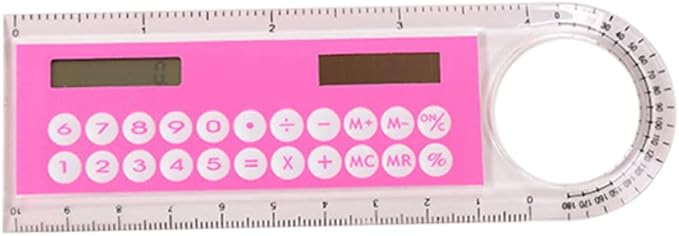 Multifunctional Mini Ruler With Built In Calculator 13X4 5X0 3CM Portable Math Tool - Image 1
