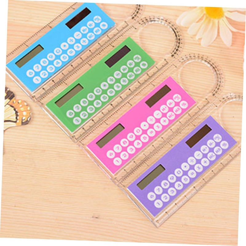 Multifunctional Mini Ruler With Built In Calculator 13X4 5X0 3CM Portable Math Tool - Image 3