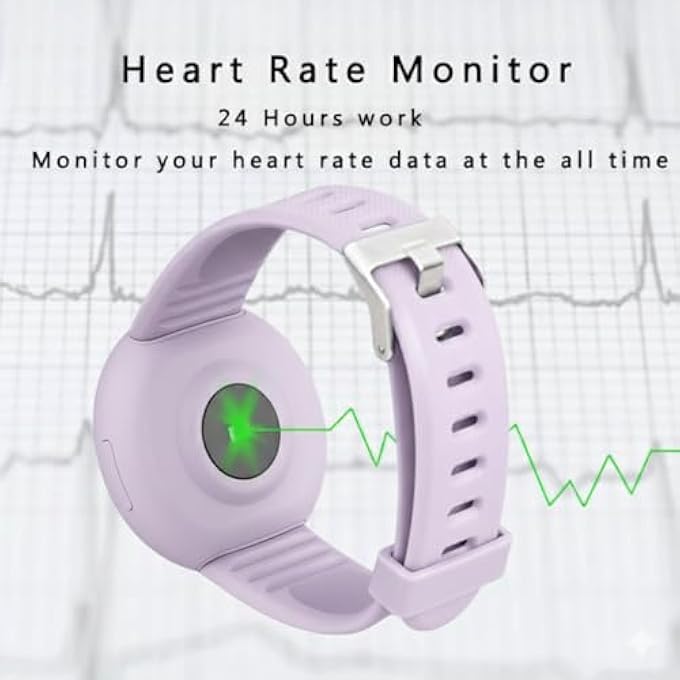 rayihni Fitpro Smart Wrist Band 10, Fitness Tracker With Heart Rate Monitor, Blood Pressure, Sleep Tracking, Message Notifications, Compatible With Iphone/Android, (Lavender Purple) - Image 3