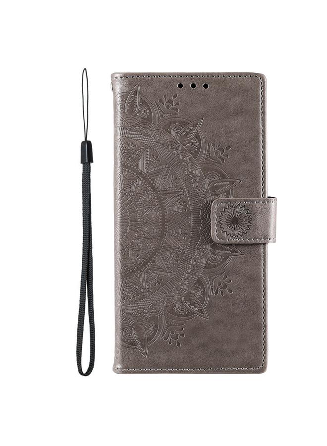 اس-توب جراب لهاتف Samsung Galaxy S25 Ultra 5G جراب هاتف جلدي منقوش بزهرة الطوطم - Image 2