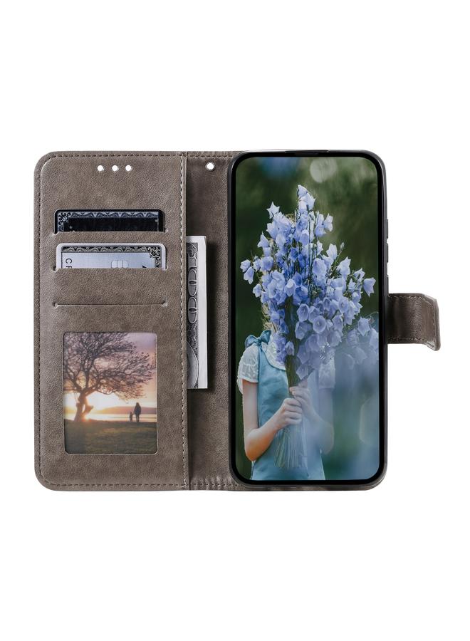 اس-توب جراب لهاتف Samsung Galaxy S25 Ultra 5G جراب هاتف جلدي منقوش بزهرة الطوطم - Image 4