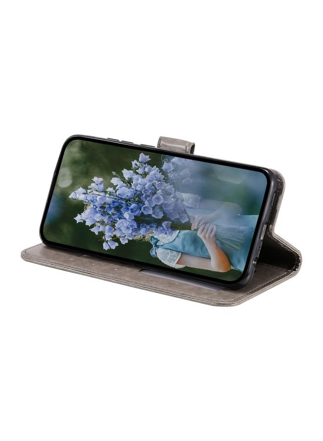 اس-توب جراب لهاتف Samsung Galaxy S25 Ultra 5G جراب هاتف جلدي منقوش بزهرة الطوطم - Image 5