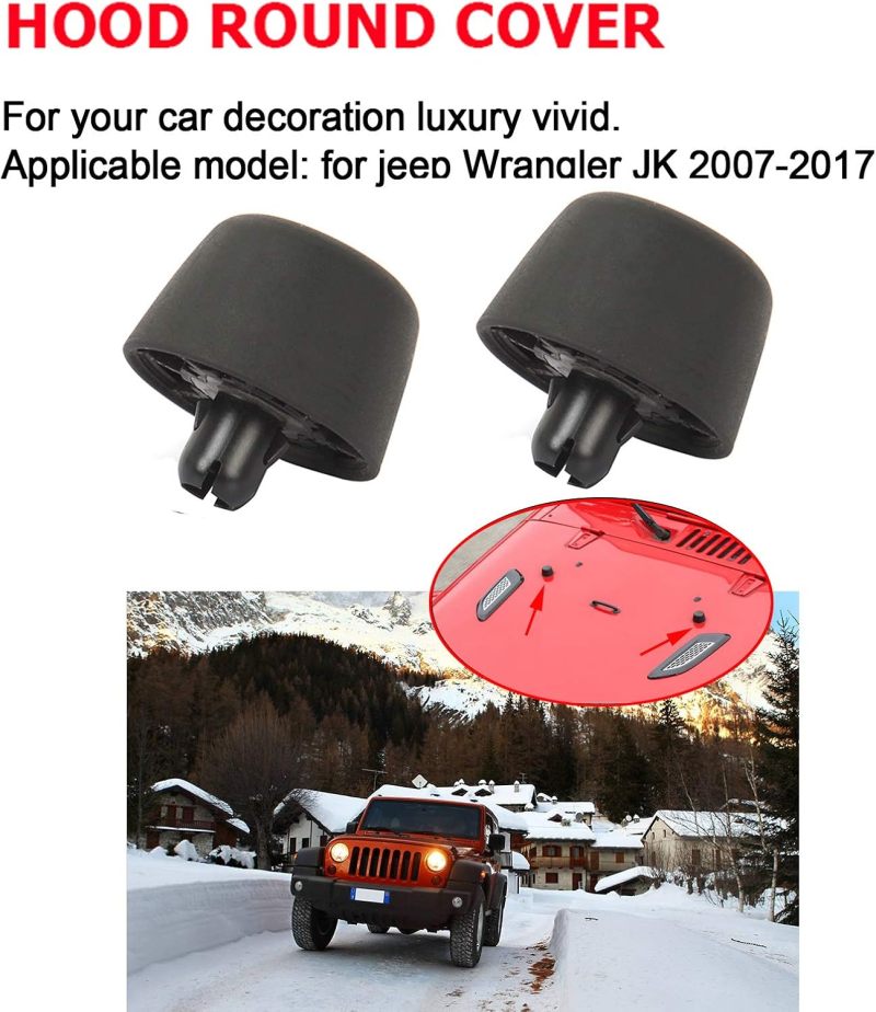 وسادة مطاطية لدعم غطاء المحرك لجيب رانجلر JK 2007-2017، عبوة من قطعتين - Image 4