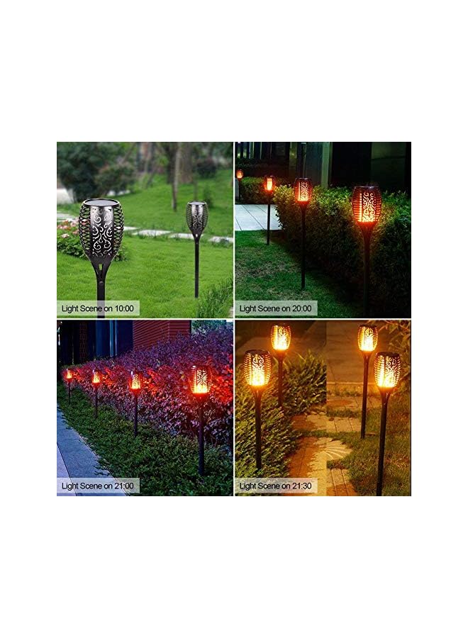 erorex Solar Lights,Waterproof Flickering Flames Torches Lights Outdoor Solar Light Landscape Decoration Lighting Dusk to Dawn Auto On/Off Security Torch Light for Pathway, Patio, Yard, Garden 2 Pack - Image 4
