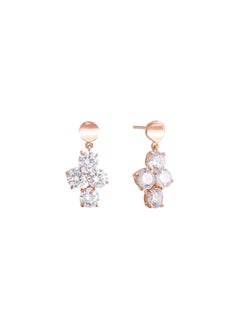 AWNL Women's Cluster Drop Earrings with Zirconia  - Image 2