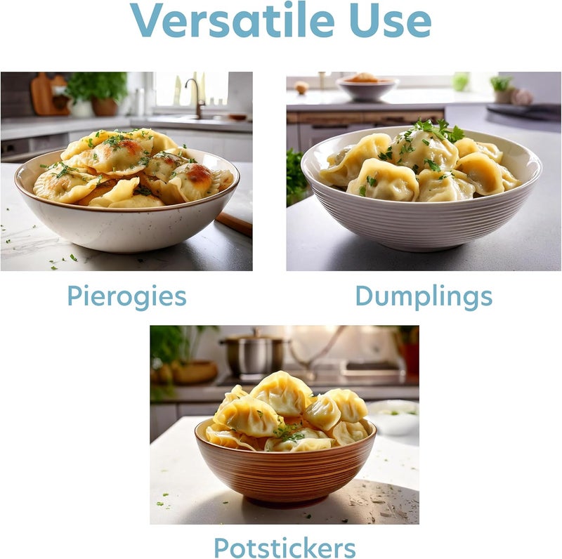 CucinaPro Cucina Pro Pierogi Maker - Includes Tray and Press for Making 6 Dumplings, Potstickers, or Pierogis - Image 5