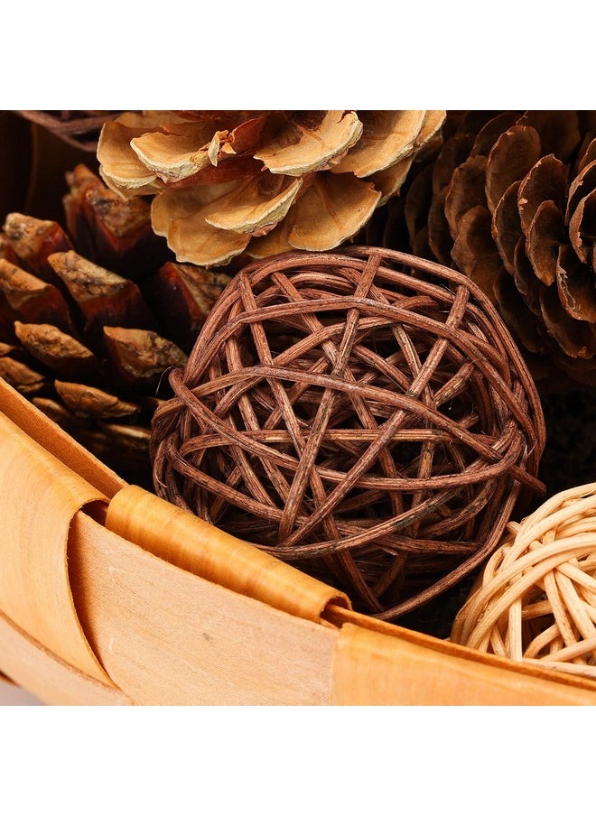 DomeStar - 38Pcs Christmas Pine Cone Set, Artificial Acorns Berry Craft And Natural Pinecones Ornament Pine Picks Fake Fruit Decor Fall Decorating Kit - Image 1