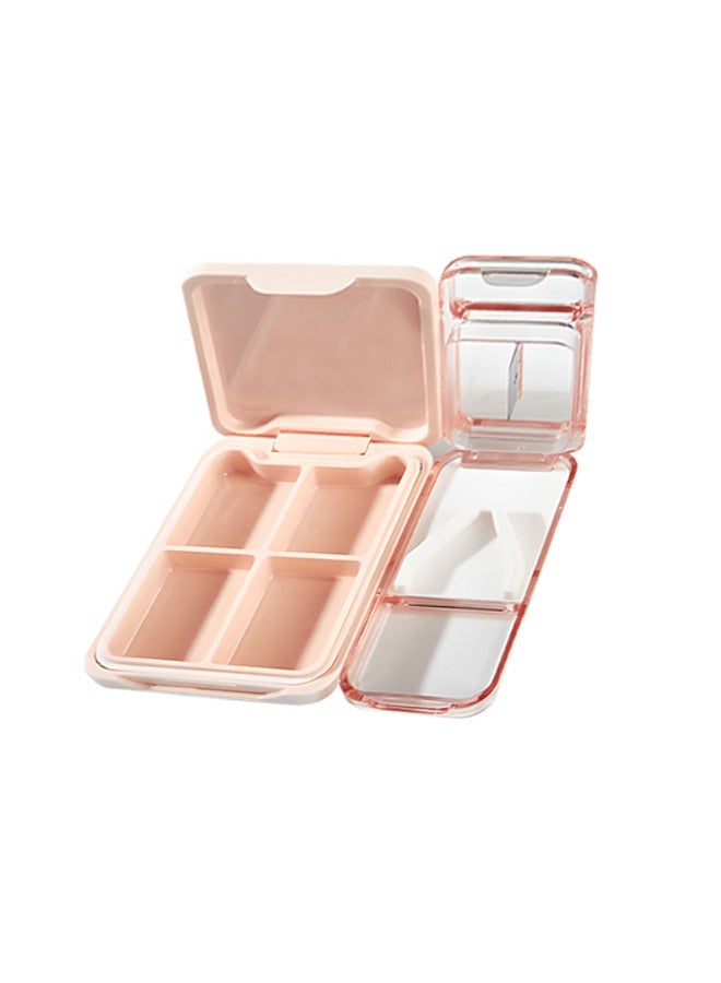 Portable Pill Splitter, Waterproof and Dustproof Pill Box, for Cutting Small Pills or Large Pills in Half - Image 1