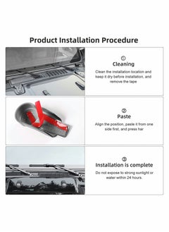 Y&D 3 Pack Front Windshield Wiper Arm Blade Set Rear Window Decoration Cover Trim Kit Carbon Fiber Replacement for JL JLU Gladiator JT 2018-2021  - Image 4