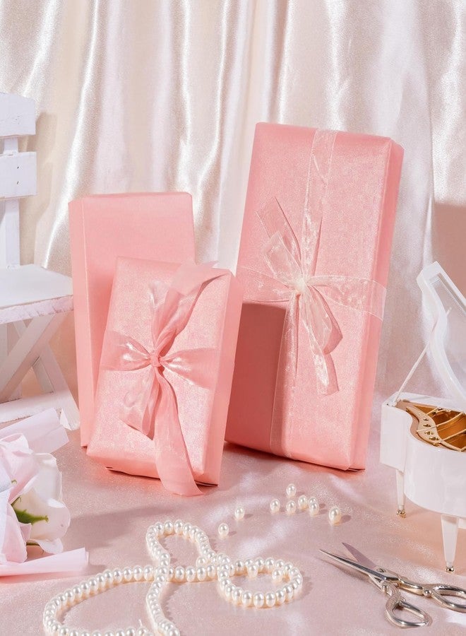 WRAPAHOLIC Baby Shower Wedding Wrapping Paper Roll, Pink Solid Color Gift Wrapping Paper - Perfect for Birthday,Bridal,Valentine's Day - 17in x 32.8ft Roll, 46 Sq. Ft - Image 3