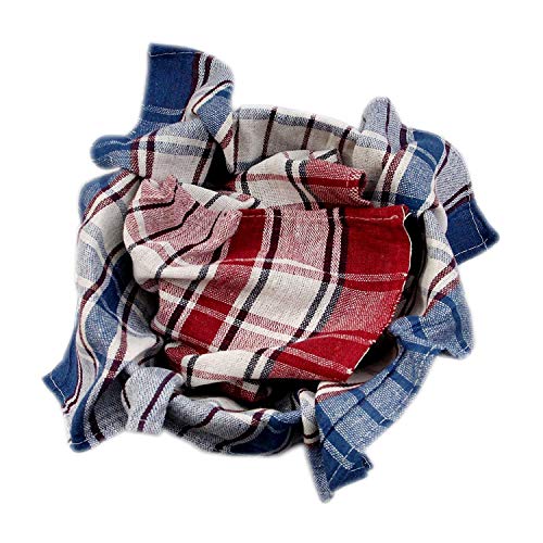 A'kin Akin Super Highly Absorbent 100% Cotton Multipurpose Kitchen Napkin | Cleaning Cloth | Duster and Chapatis Napkins | Length 18 Inch Width 18 Inch | (Pack of 12) - Image 4