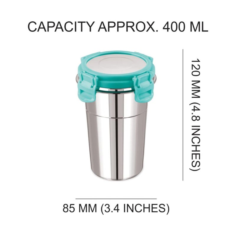 Gladnes Gladnes Steel Coffee Mug with Straw Clean Brush Travel Sipper Tumbler and sip TeaDrinking Glass - Image 2