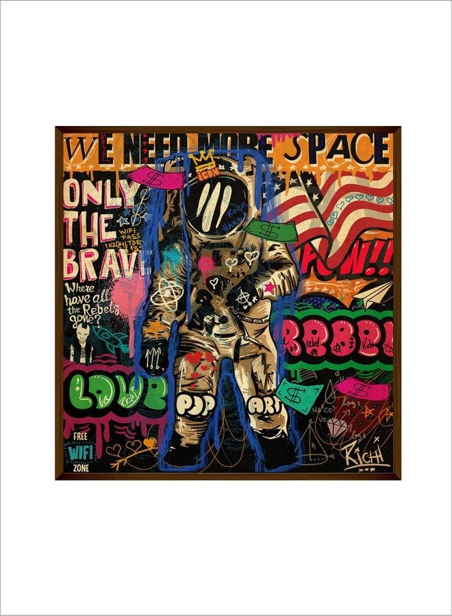 Artsense Painting for wall decoration Abstract wall painting for living room big size painting for home decoration with frame-Multicolor/30x30 inches/(76x76 cm) - Image 2